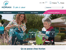 Tablet Screenshot of korian.com